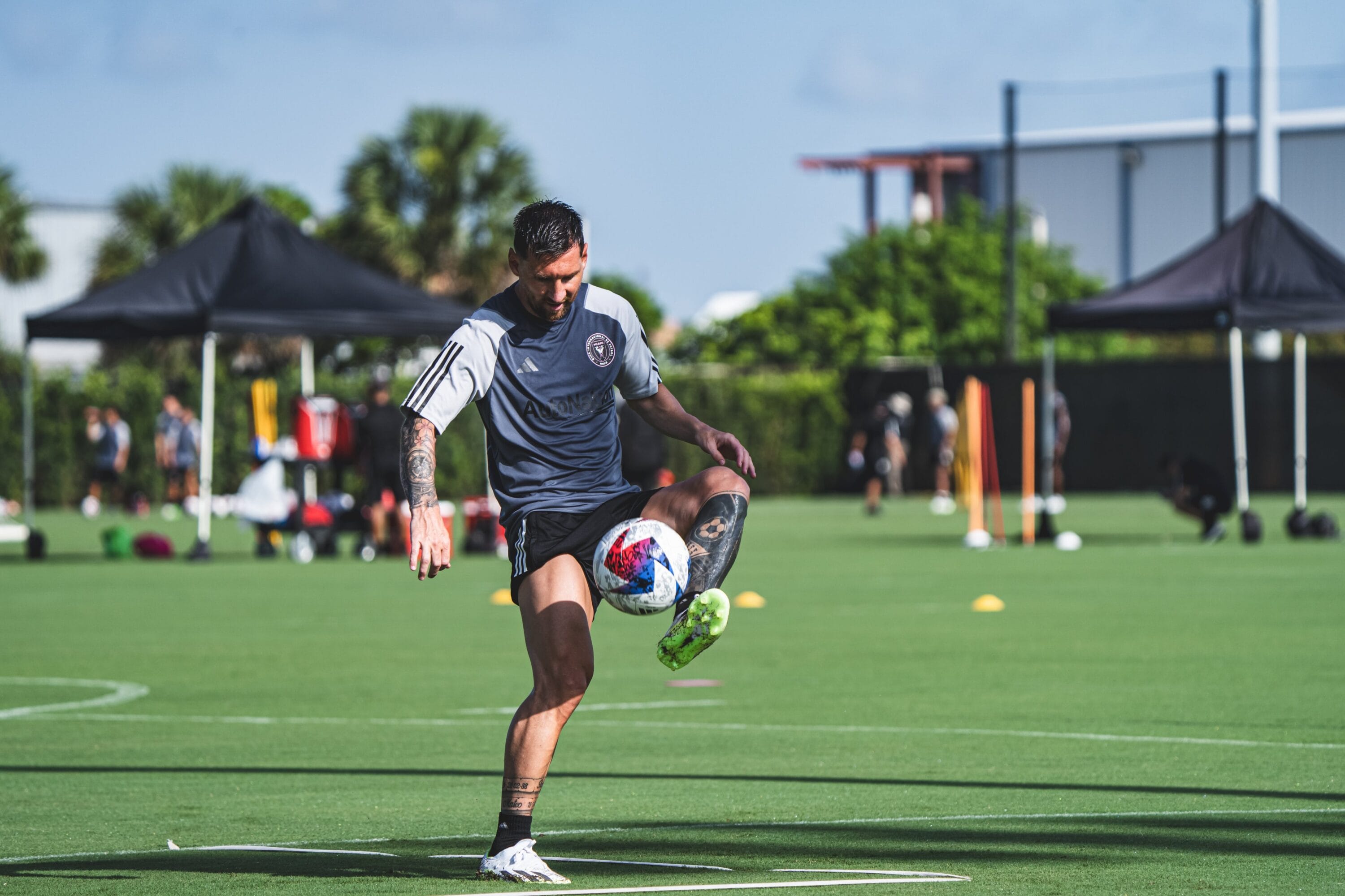Messi entrenado en miami