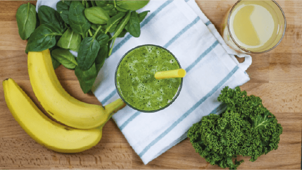 platano espinaca resaca