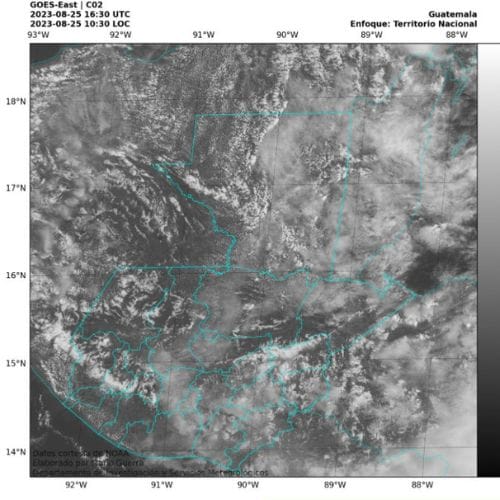 Clima la ultima semana de agosto en Guatemala