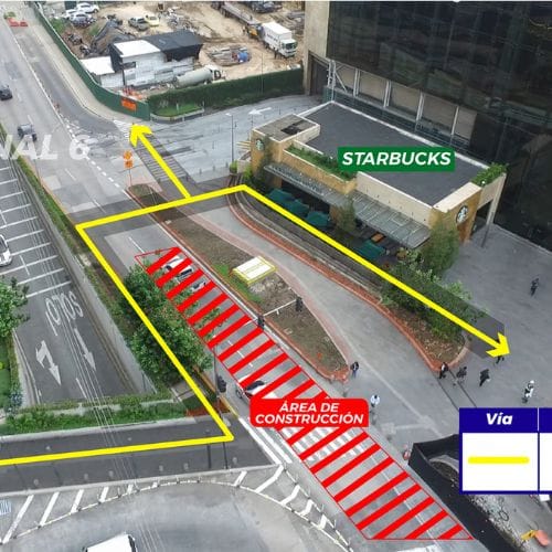 Realizaran desvios temporales en Diagonal 6 zona 10 de Ciudad de Guatemala 2023