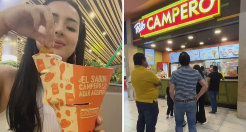 Una tiktoker se ha vuelto viral por su reseña de un Pollo Campero en Ecuador.