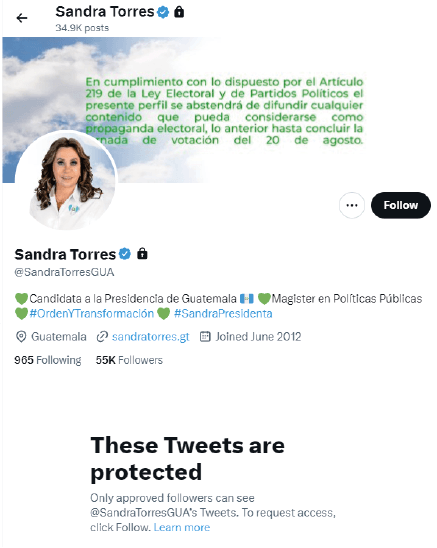 sandra torres twitter