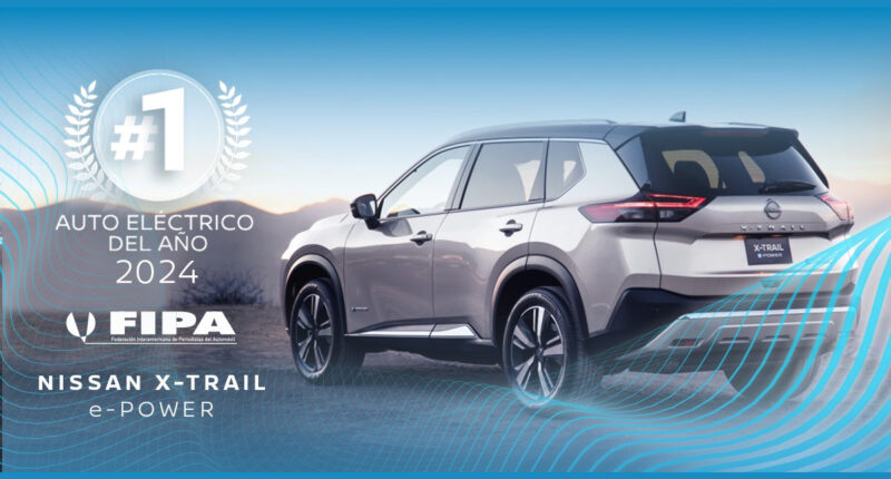 La increíble Nissan X-Trail e-Power, traída a Guatemala por Excel, ha sido elegida como "Auto Eléctrico del Año FIPA 2004"