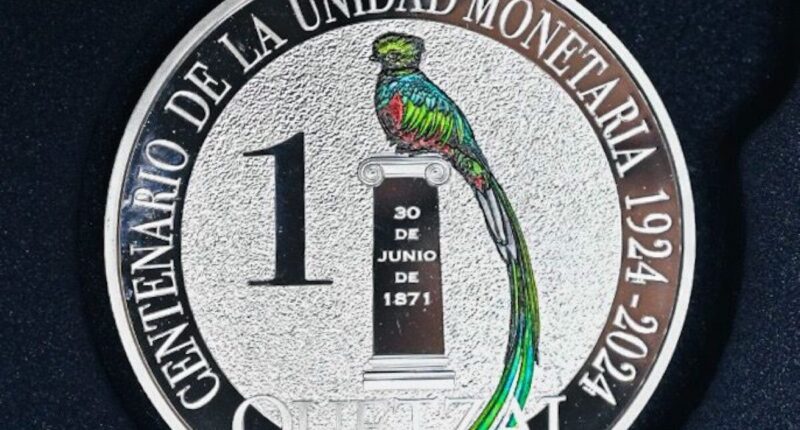 moneda conmemorativa quetzal