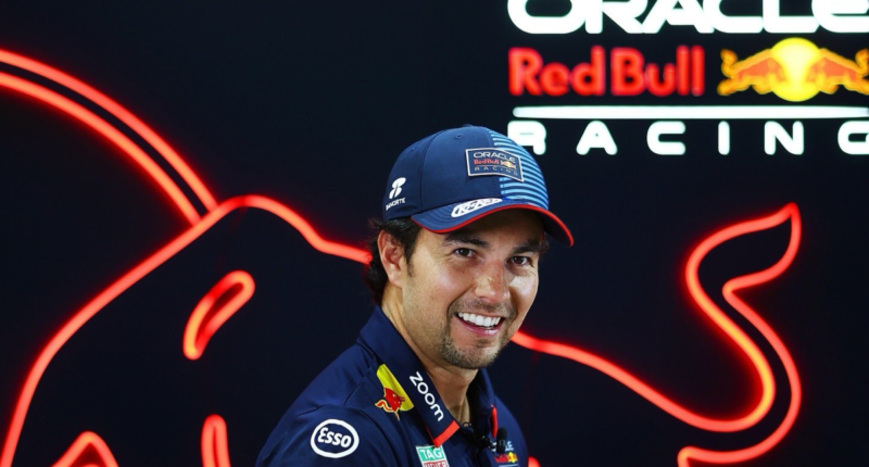 checo perez red bull salida