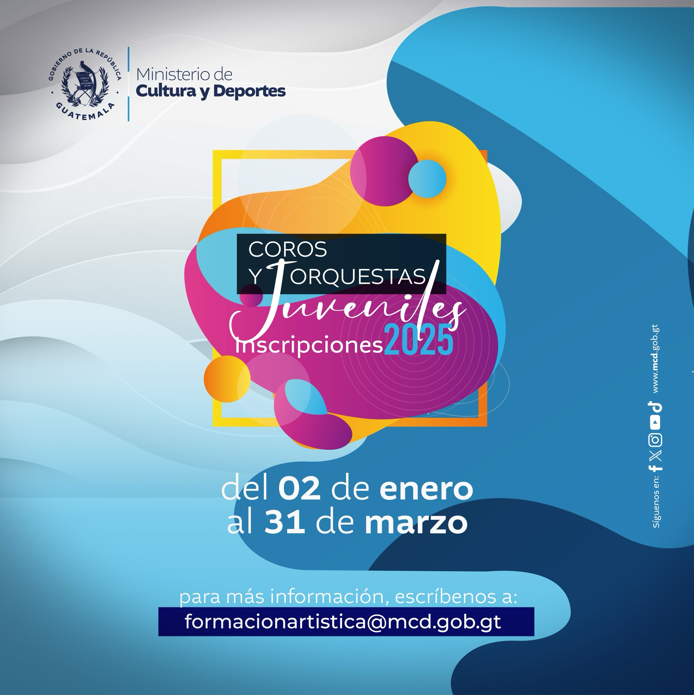 inscripciones coros orquestas 2025